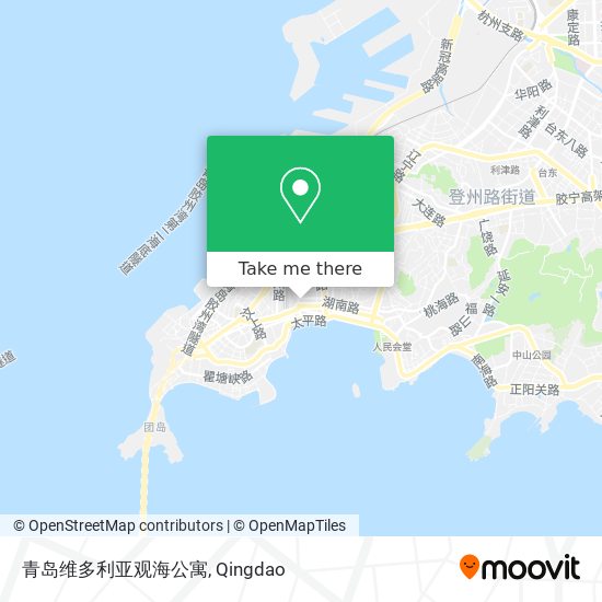 青岛维多利亚观海公寓 map