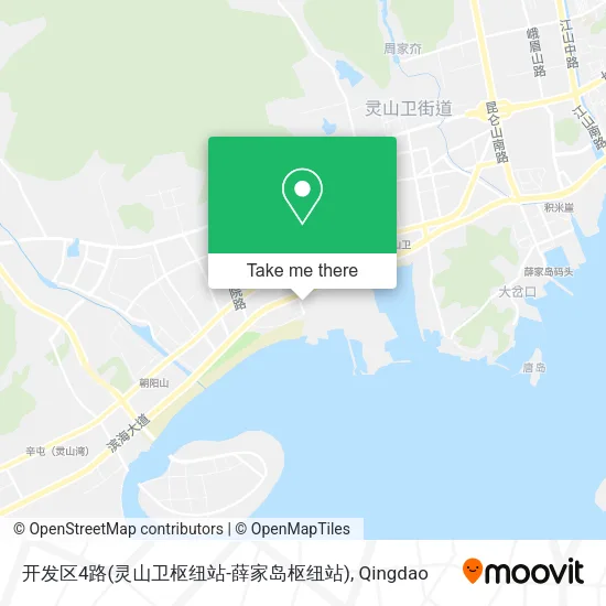 开发区4路(灵山卫枢纽站-薛家岛枢纽站) map