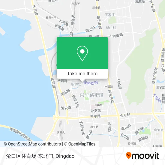 沧口区体育场-东北门 map