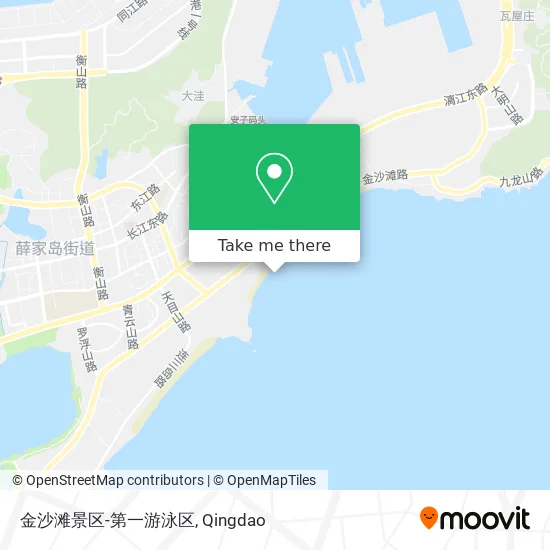 金沙滩景区-第一游泳区 map