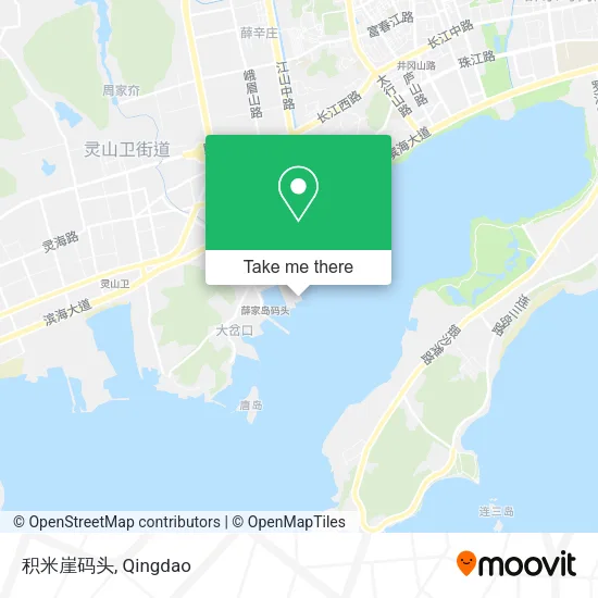 积米崖码头 map