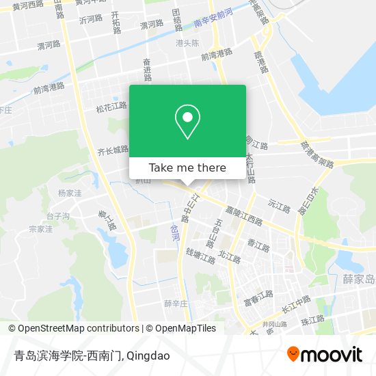 青岛滨海学院-西南门 map