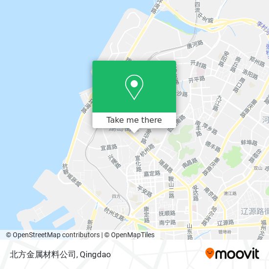 北方金属材料公司 map