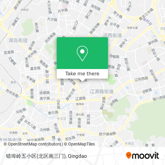错埠岭五小区(北区南三门) map