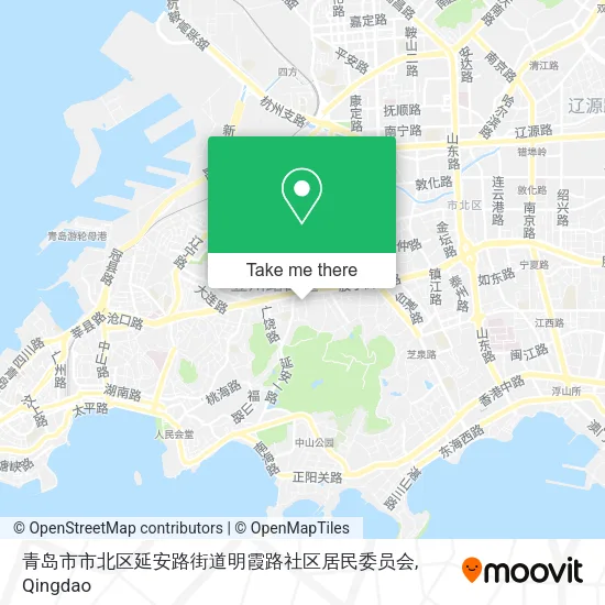 青岛市市北区延安路街道明霞路社区居民委员会 map
