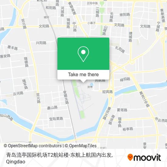 青岛流亭国际机场T2航站楼-东航上航国内出发 map