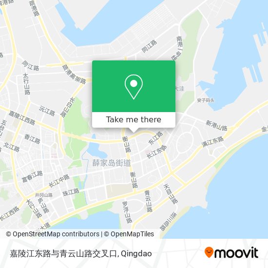 嘉陵江东路与青云山路交叉口 map