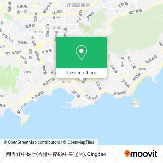 潮粤轩中餐厅(香港中路颐中皇冠店) map
