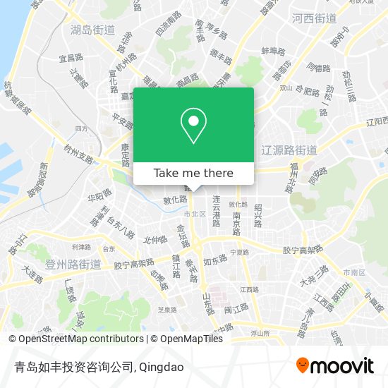 青岛如丰投资咨询公司 map