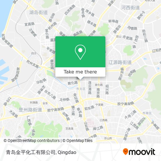 青岛金平化工有限公司 map