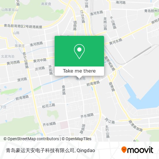 青岛豪运天安电子科技有限么司 map