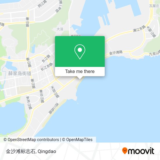金沙滩标志石 map