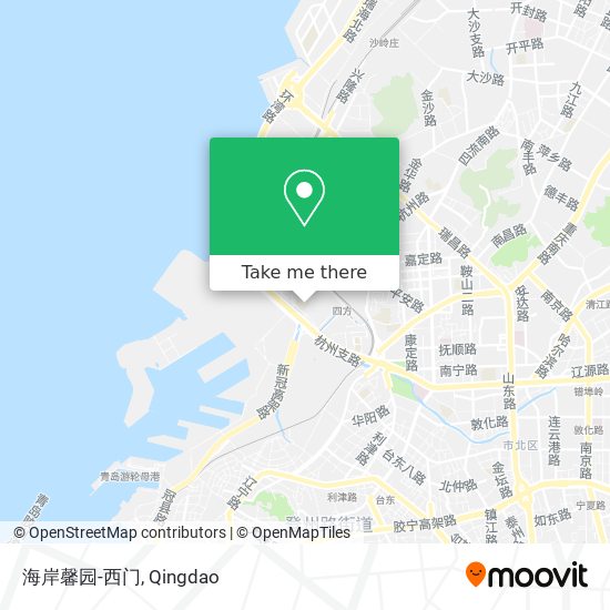 海岸馨园-西门 map