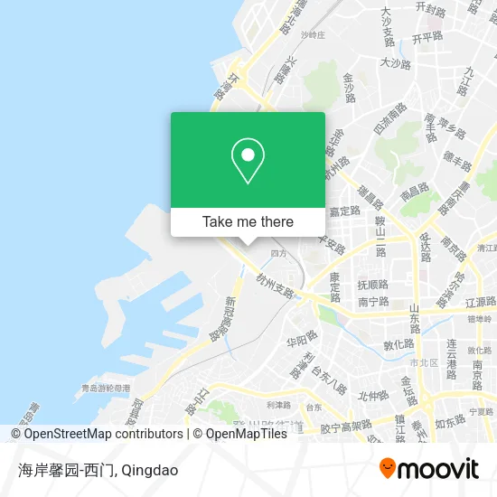 海岸馨园-西门 map