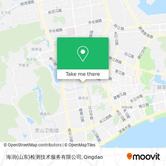 海润(山东)检测技术服务有限公司 map