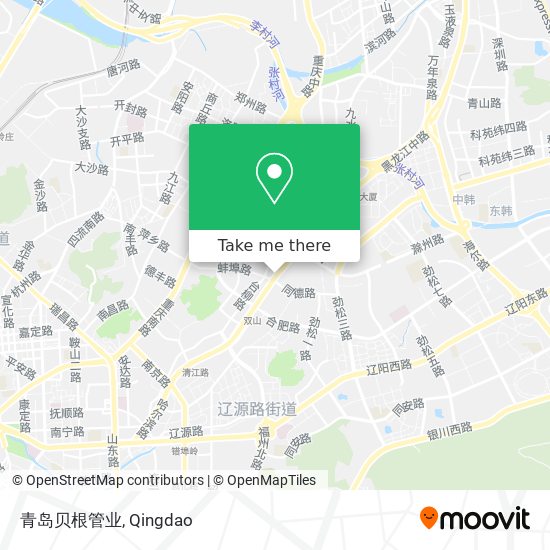 青岛贝根管业 map