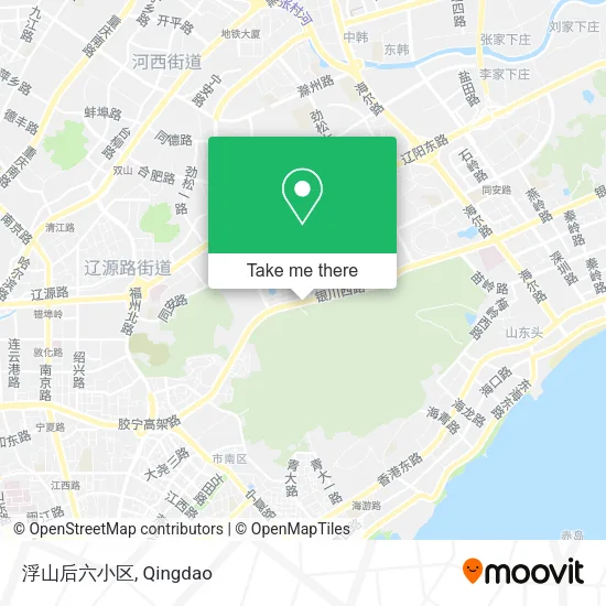 浮山后六小区 map