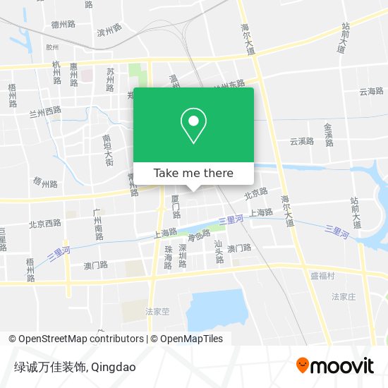 绿诚万佳装饰 map