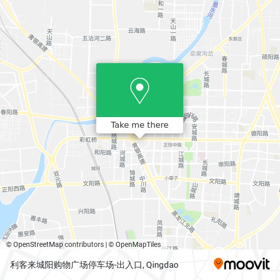 利客来城阳购物广场停车场-出入口 map