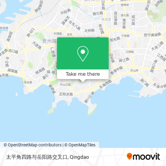 太平角四路与岳阳路交叉口 map