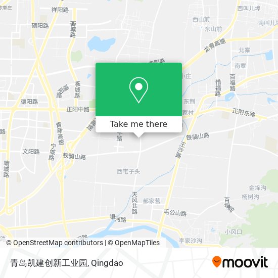 青岛凯建创新工业园 map