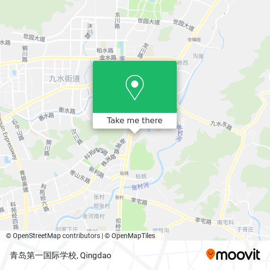 青岛第一国际学校 map