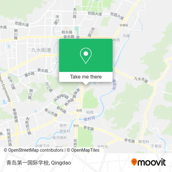 青岛第一国际学校 map
