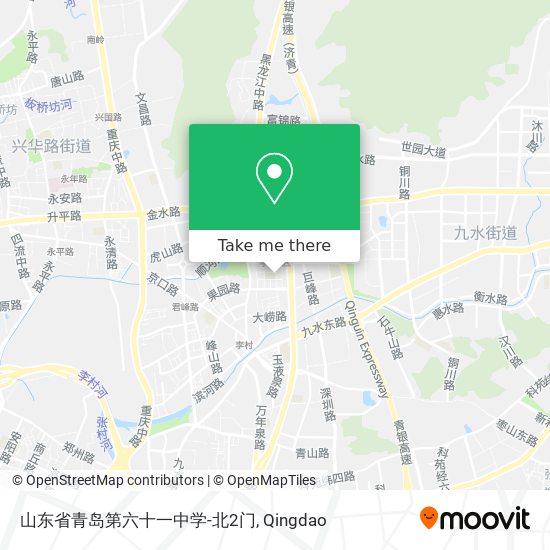 山东省青岛第六十一中学-北2门 map