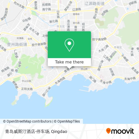 青岛威斯汀酒店-停车场 map