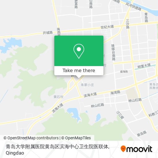 青岛大学附属医院黄岛区滨海中心卫生院医联体 map