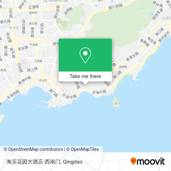海滨花园大酒店-西南门 map
