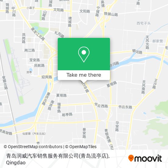 青岛润威汽车销售服务有限公司(青岛流亭店) map