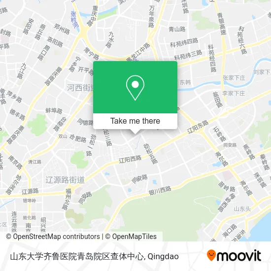 山东大学齐鲁医院青岛院区查体中心 map