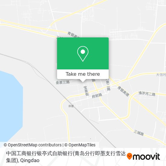 中国工商银行银亭式自助银行(青岛分行即墨支行雪达集团) map