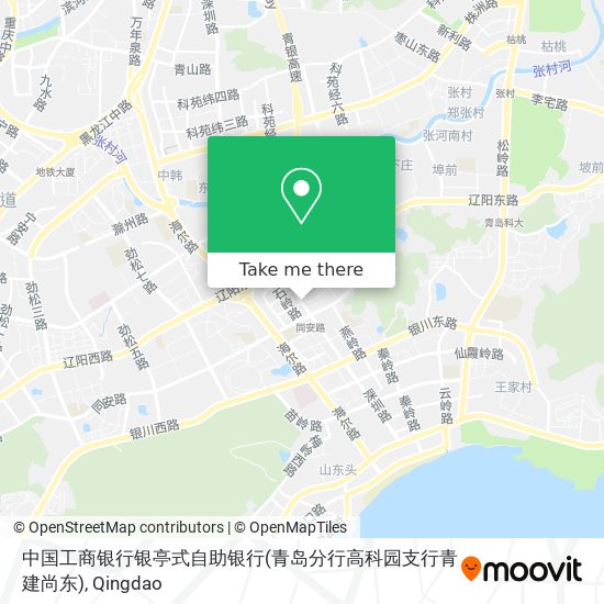 中国工商银行银亭式自助银行(青岛分行高科园支行青建尚东) map