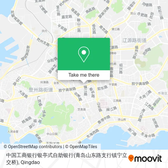 中国工商银行银亭式自助银行(青岛山东路支行镇宁立交桥) map