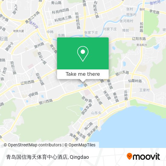 青岛国信海天体育中心酒店 map