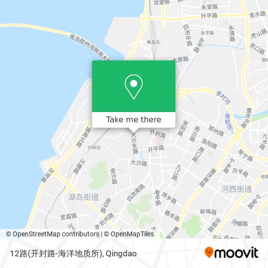 12路(开封路-海洋地质所) map