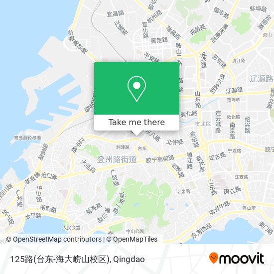 125路(台东-海大崂山校区) map