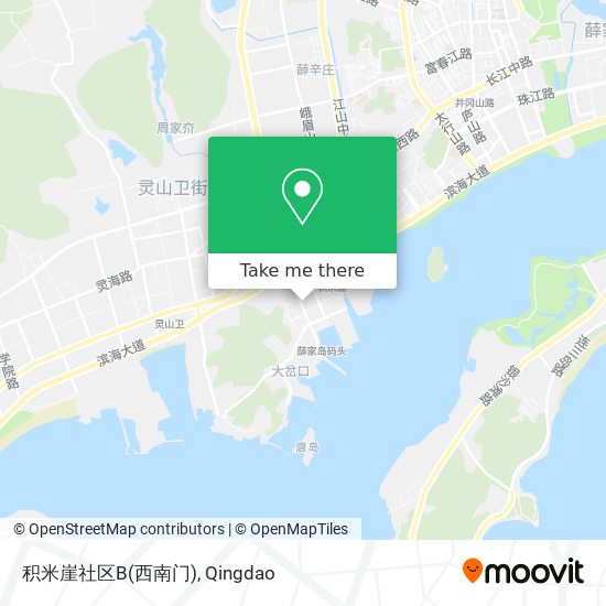 积米崖社区B(西南门) map