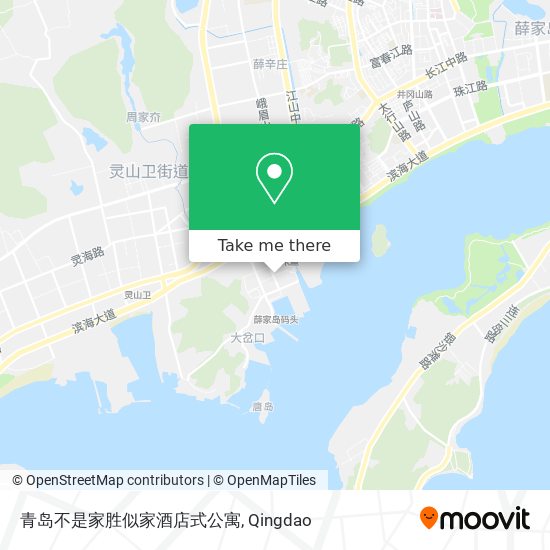 青岛不是家胜似家酒店式公寓 map