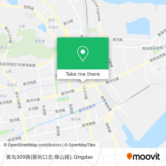 黄岛309路(新街口北-珠山路) map