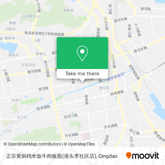 正宗黄焖鸡米饭牛肉板面(港头李社区店) map