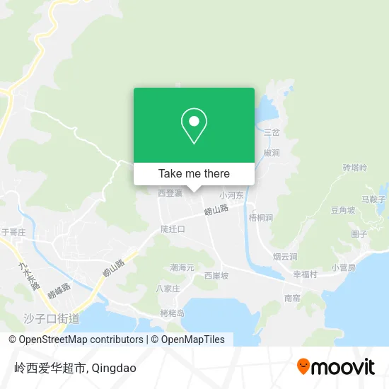 岭西爱华超市 map