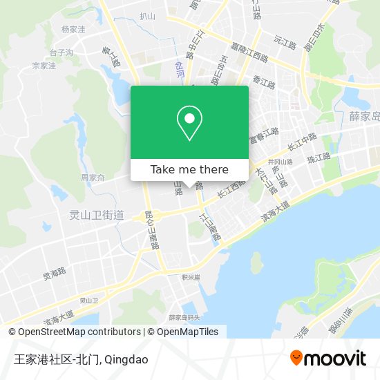 王家港社区-北门 map
