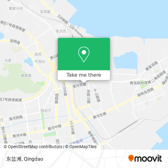东盐滩 map