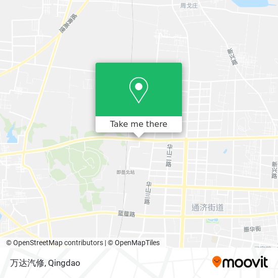 万达汽修 map