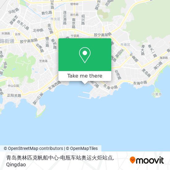 青岛奥林匹克帆船中心-电瓶车站奥运火炬站点 map