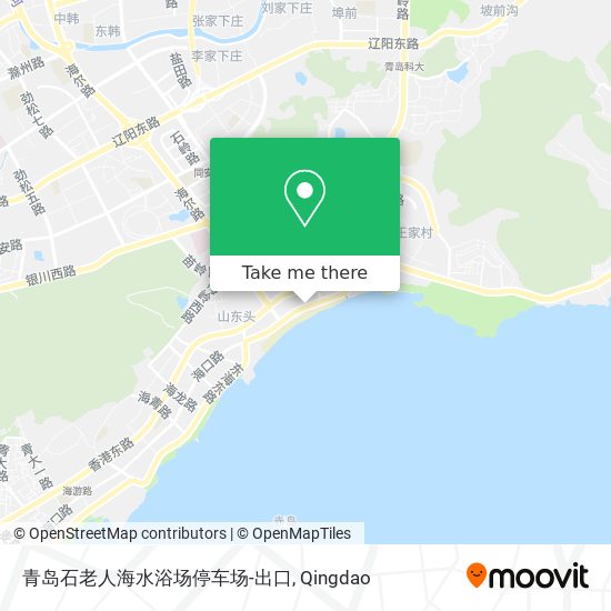 青岛石老人海水浴场停车场-出口 map