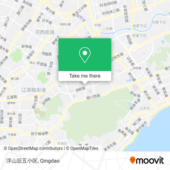 浮山后五小区 map